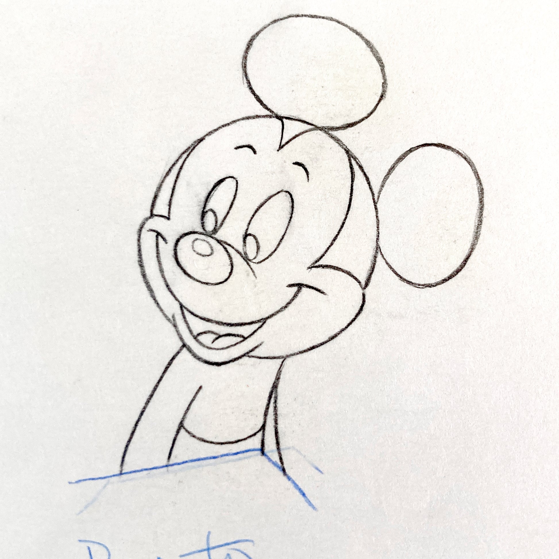 Mickey Mouse Walt Disney Original Production Used Animation Drawing of Tv Commercial (Walt Disney, 1980s-90s). For sale on FLIP Gallery