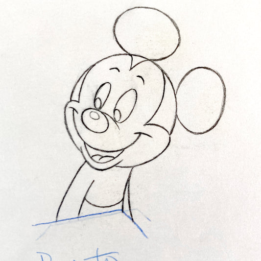 Mickey Mouse Walt Disney Original Production Used Animation Drawing of Tv Commercial (Walt Disney, 1980s-90s). For sale on FLIP Gallery