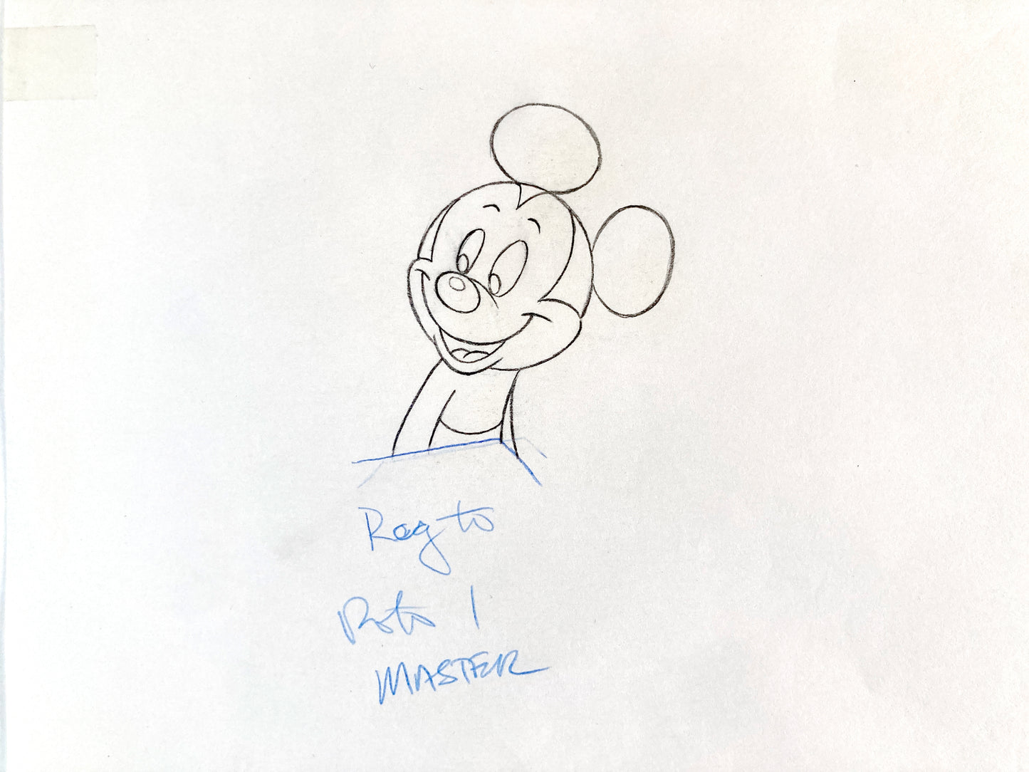 Mickey Mouse Walt Disney Original Production Used Animation Drawing of Tv Commercial (Walt Disney, 1980s-90s). For sale on FLIP Gallery