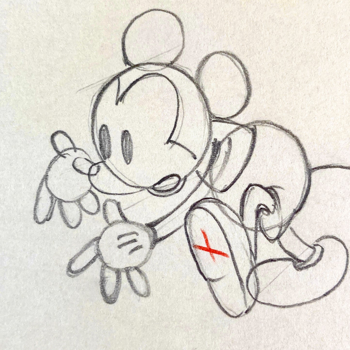 Shanghaied Original Production Used Animation Drawing of Mickey Mouse (Walt Disney, 1934). For sale on FLIP Gallery
