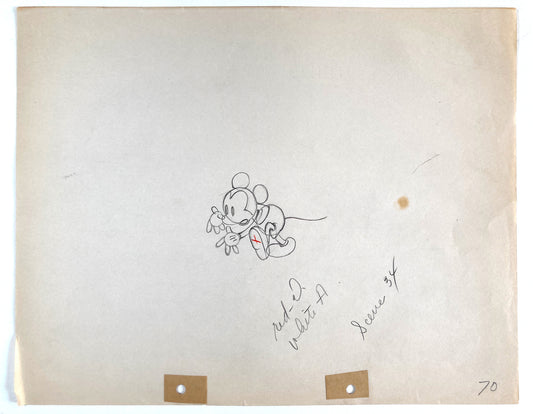 Shanghaied Original Production Used Animation Drawing of Mickey Mouse (Walt Disney, 1934). For sale on FLIP Gallery