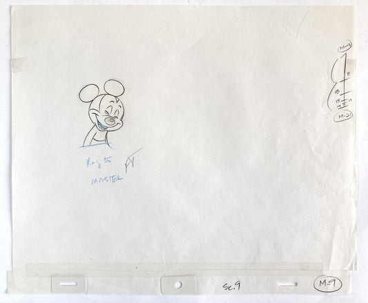 Mickey Mouse - Original Production Used Animation Drawing of Tv Commercial (Walt Disney, 1980s-90s). For sale on FLIP Gallery