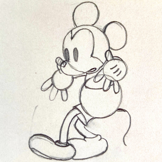 Shanghaied Original Production Used Animation Drawing of Mickey Mouse (Walt Disney, 1934). For sale on FLIP Gallery