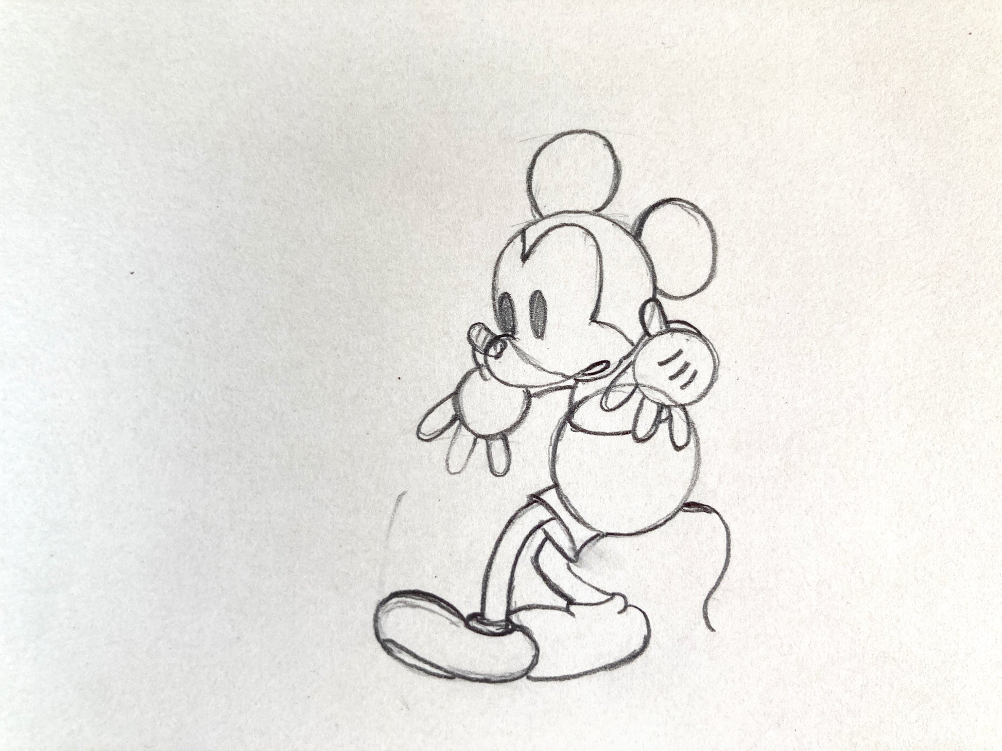 Shanghaied Original Production Used Animation Drawing of Mickey Mouse (Walt Disney, 1934). For sale on FLIP Gallery