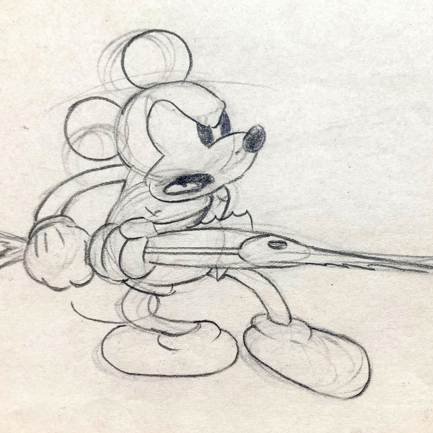 Shanghaied : Vintage Mickey Mouse Original Animation Production Art Drawing (Walt Disney, 1934). For sale on FLIP Gallery