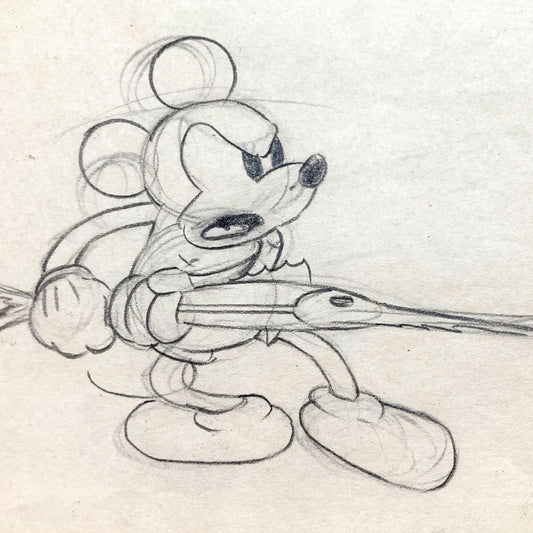 Shanghaied : Vintage Mickey Mouse Original Animation Production Art Drawing (Walt Disney, 1934). For sale on FLIP Gallery
