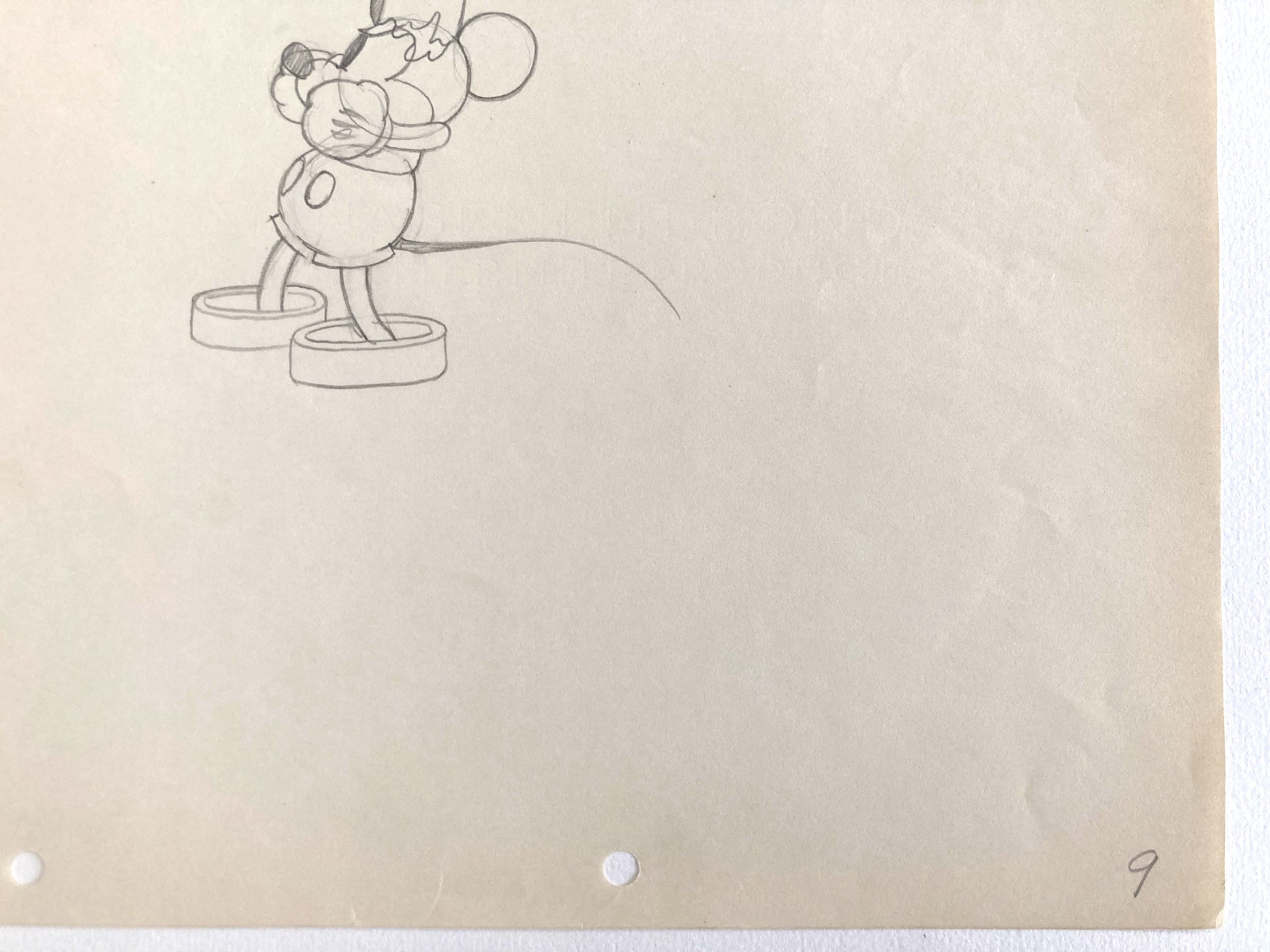 The Wayward Canary - Mickey Mouse Original Production Used Animation Drawing (Walt Disney, 1932). For sale on FLIP Gallery