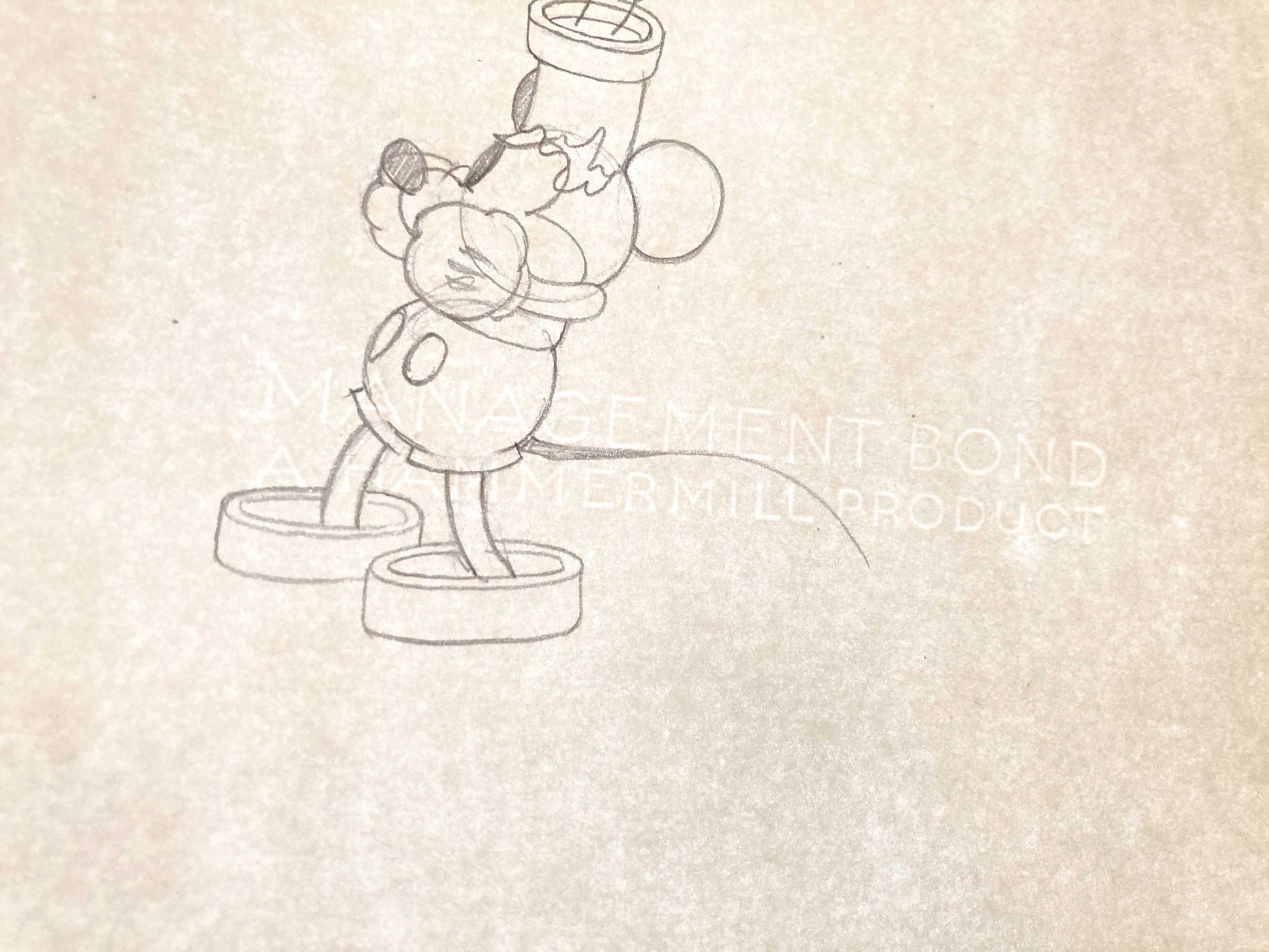 The Wayward Canary - Mickey Mouse Original Production Used Animation Drawing (Walt Disney, 1932). For sale on FLIP Gallery