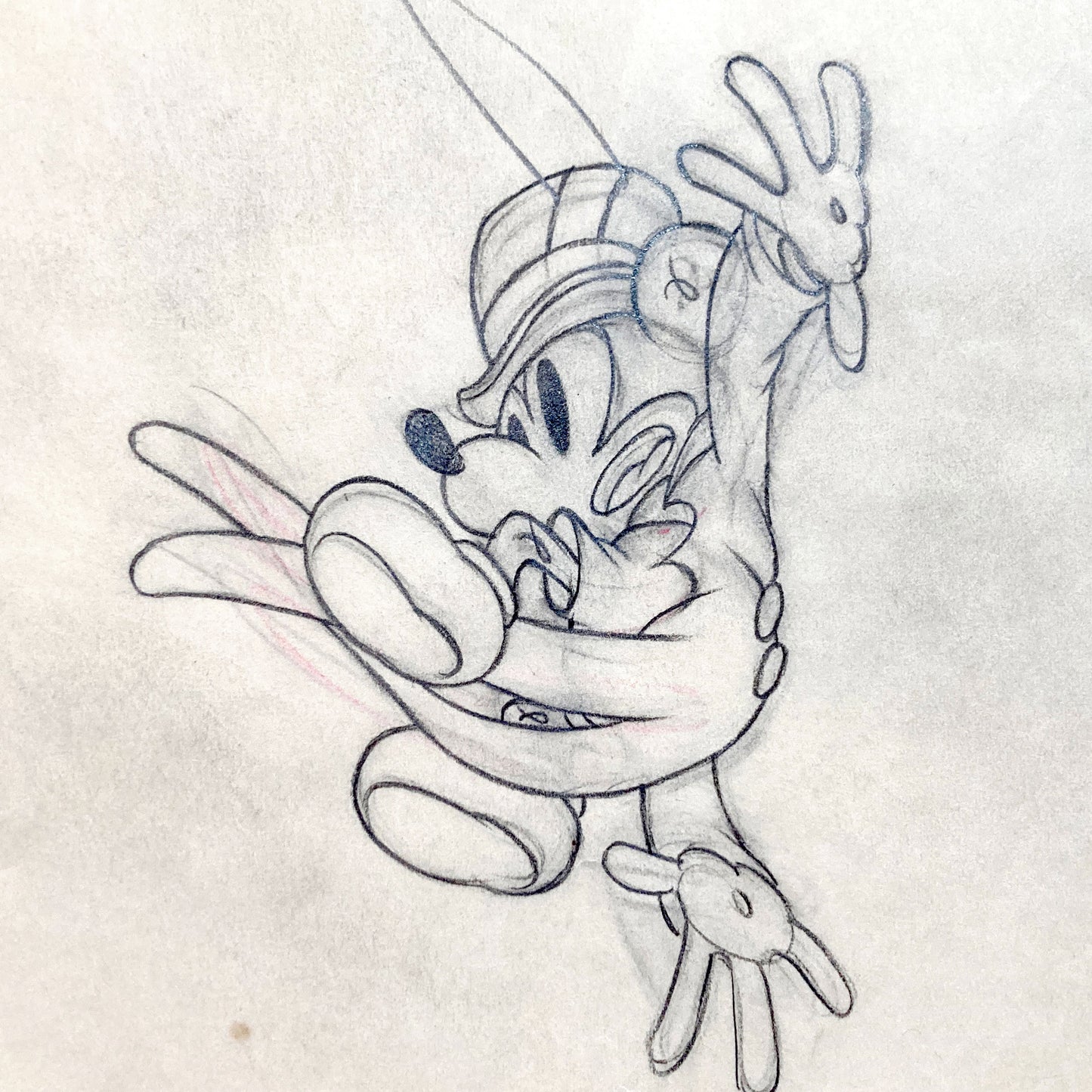 Mickey's Circus Mickey Mouse Original Animation Drawing (Walt Disney, 1936). For sale on FLIP Gallery