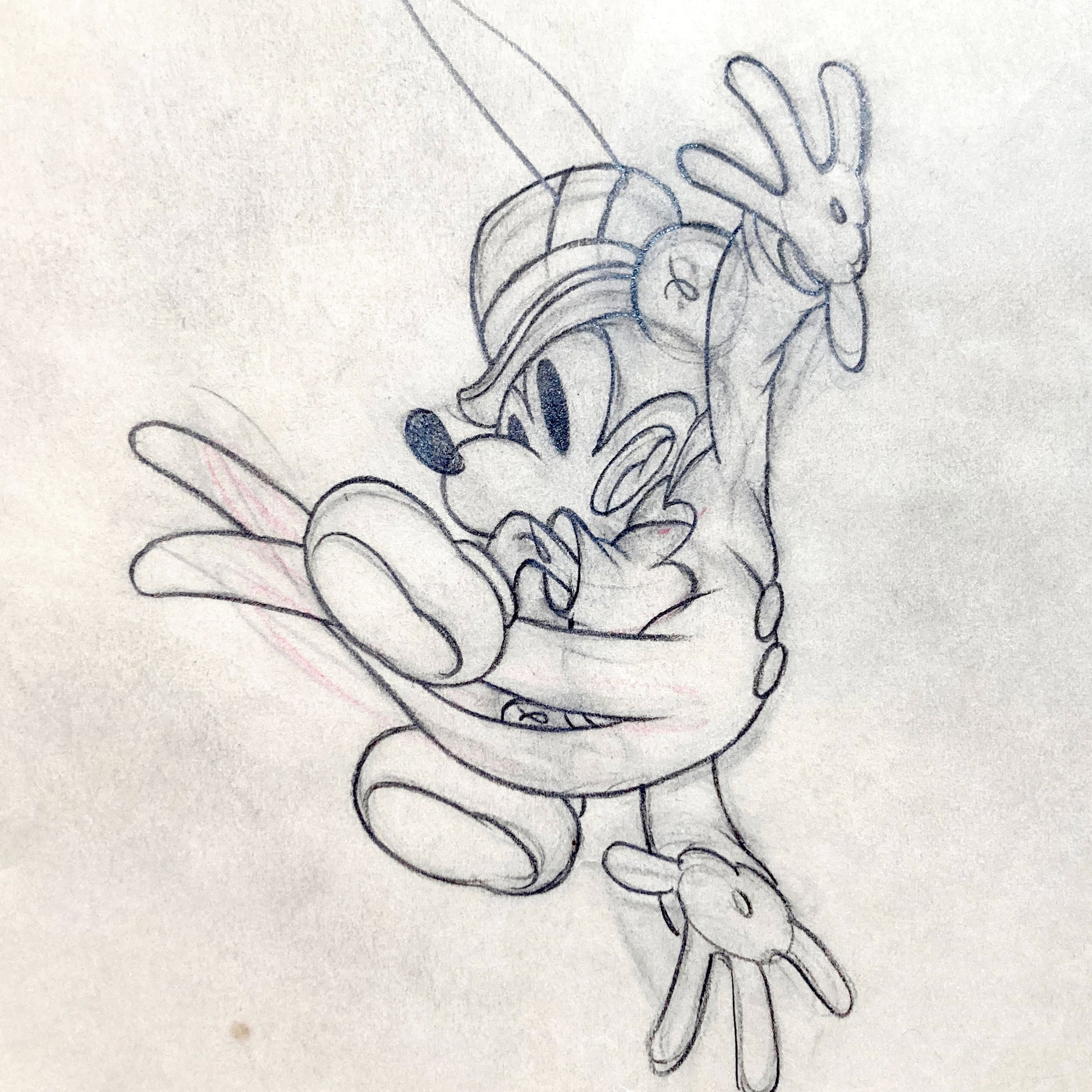 Mickey's Circus Mickey Mouse Original Animation Drawing (Walt Disney, 1936). For sale on FLIP Gallery