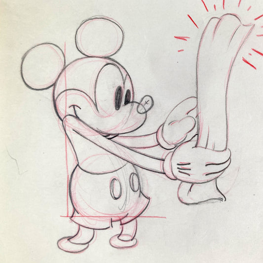 Society Dog Show : Original Mickey Mouse Animation Production Drawing (Walt Disney, 1939). For sale on FLIP Gallery
