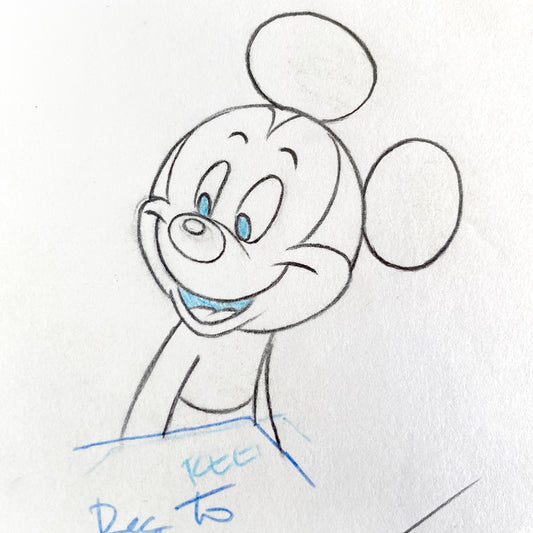 Original Animation Production Art of Mickey Mouse from Tv Commercial
