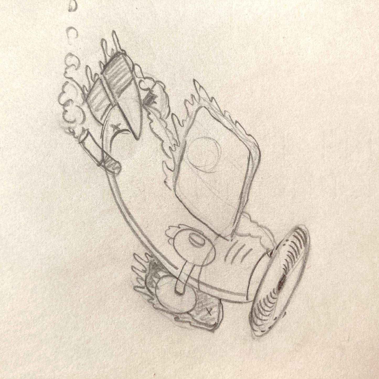 The Mail Pilot : Original Production Used Drawing Featuring Mickey in His Plane (Walt Disney, 1933). For sale on FLIP Gallery