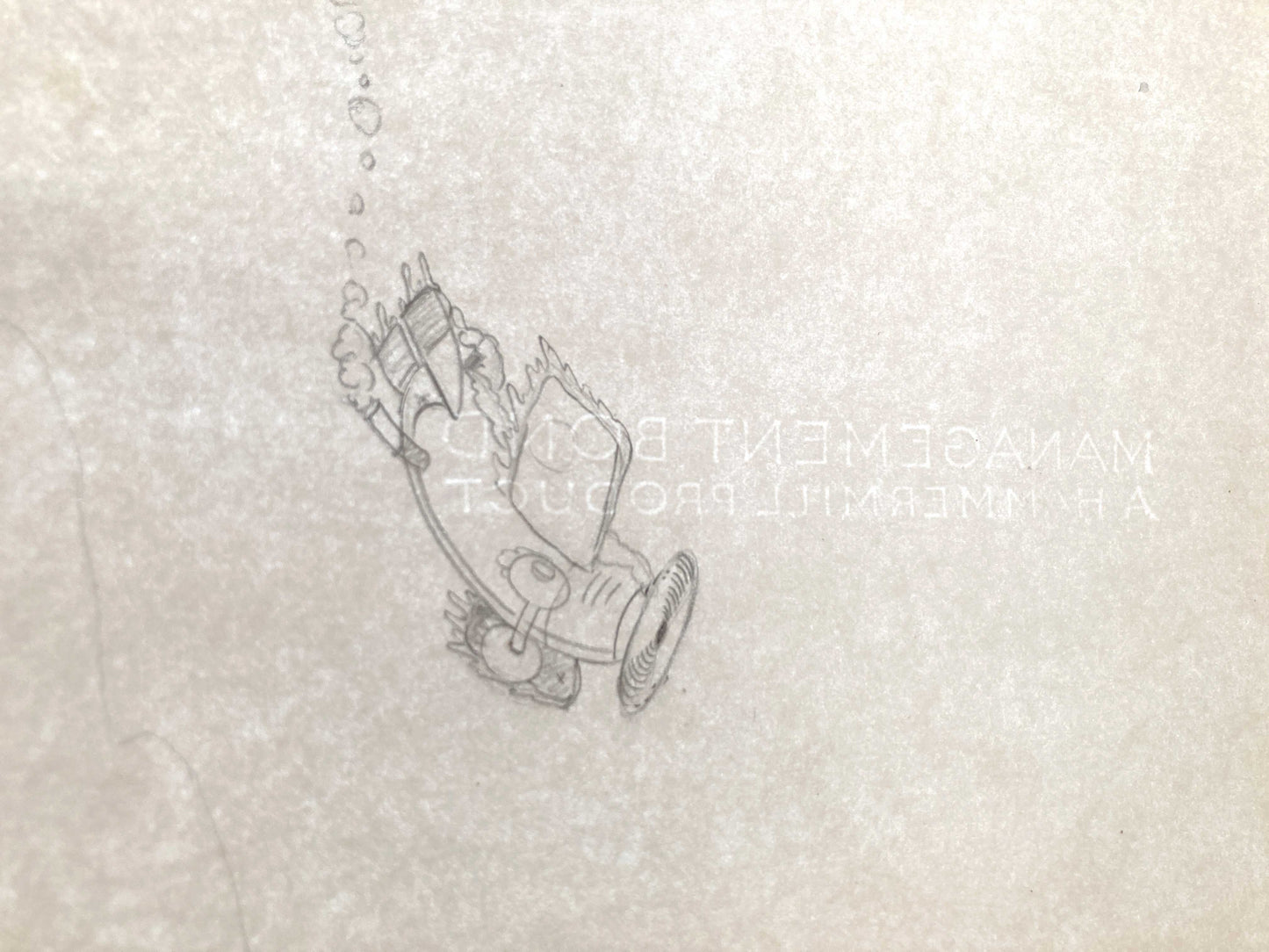 The Mail Pilot : Original Production Used Drawing Featuring Mickey in His Plane (Walt Disney, 1933). For sale on FLIP Gallery