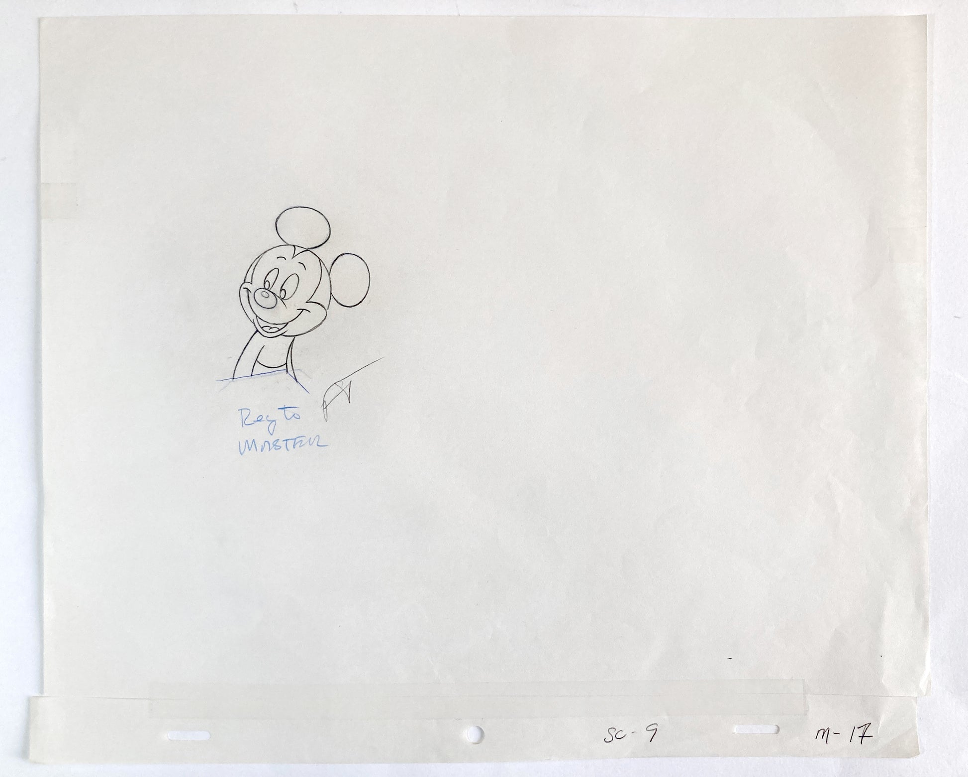 Mickey Mouse - Original Production Used Animation Drawing of Tv Commercial (Walt Disney, 1980s-90s). For sale on FLIP Gallery