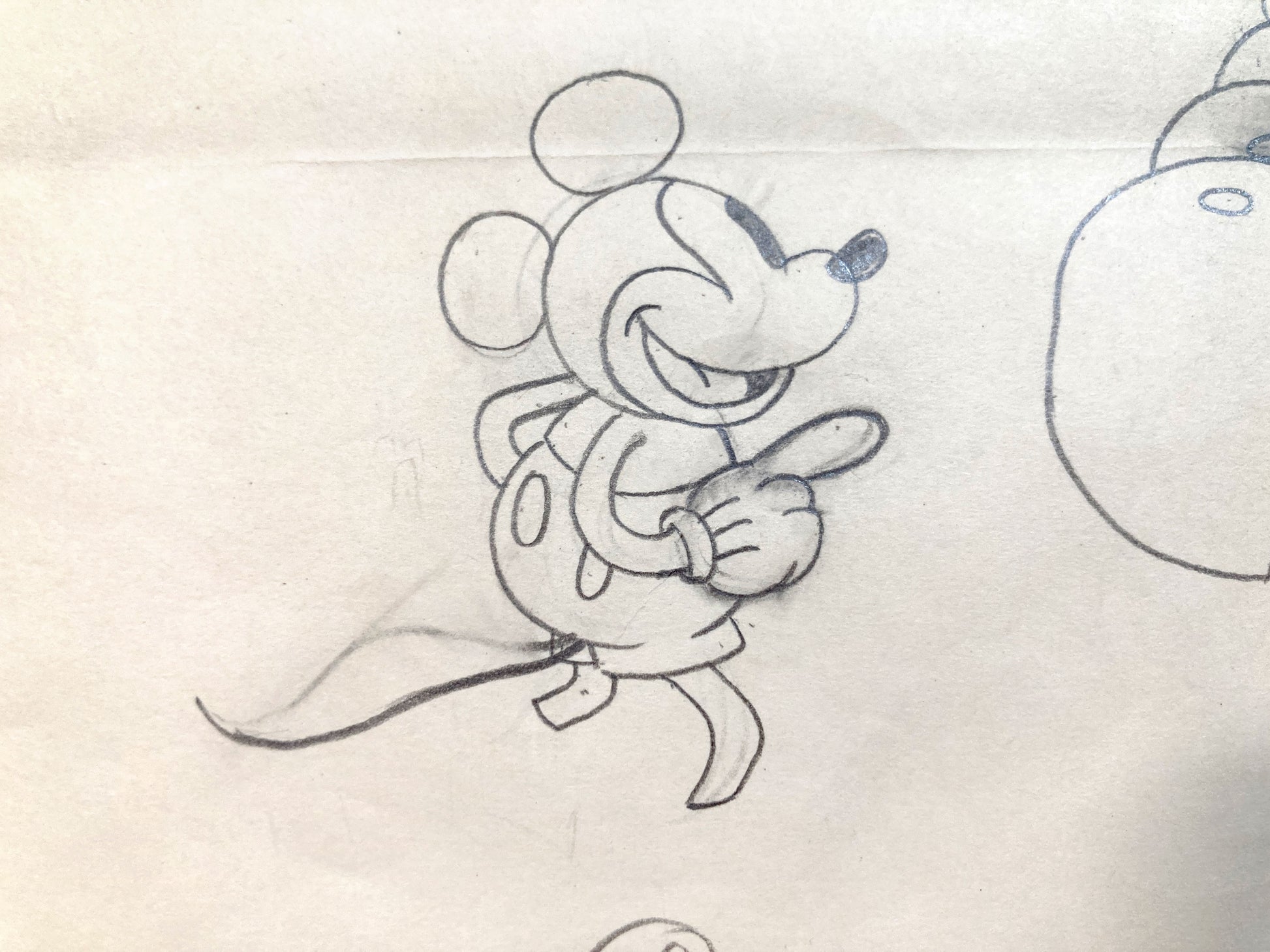 Trader Mickey : Mickey Mouse and Native Chief Original Animation Production Drawing (Walt Disney, 1932). For sale on FLIP Gallery