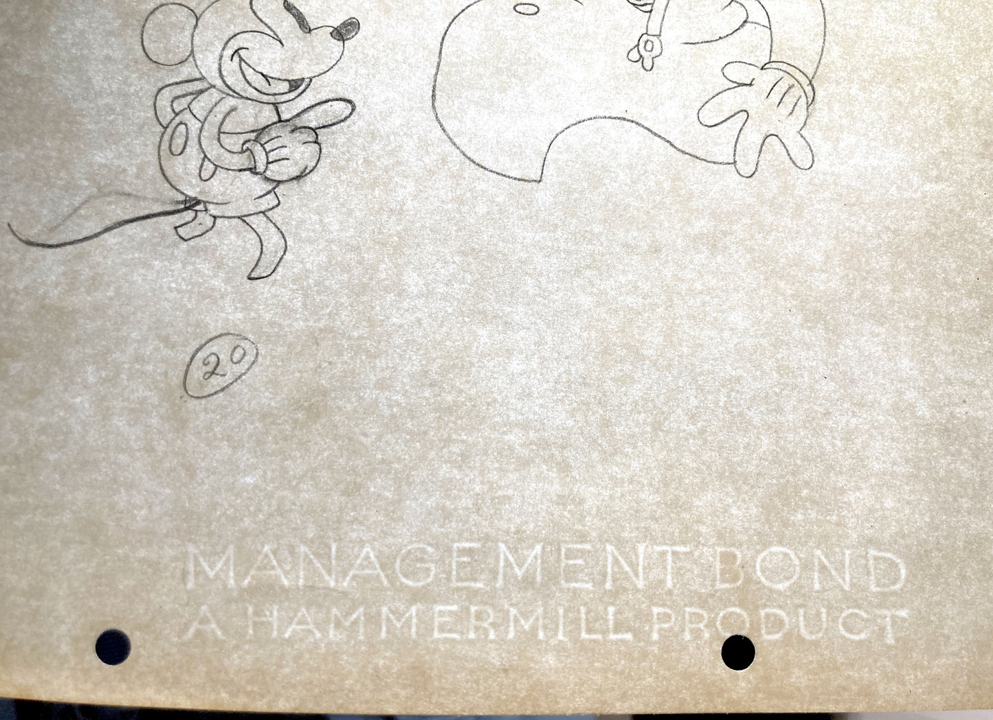 Trader Mickey : Mickey Mouse and Native Chief Original Animation Production Drawing (Walt Disney, 1932). For sale on FLIP Gallery