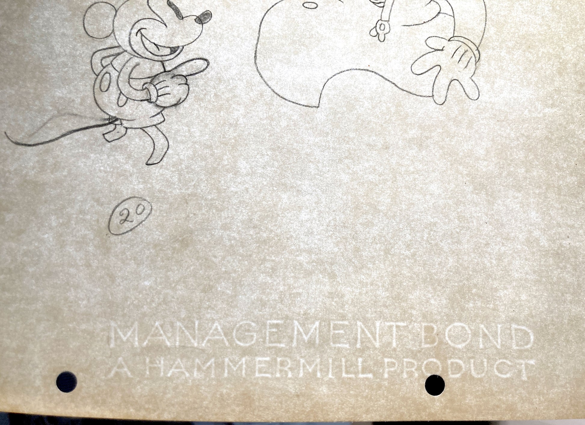 Trader Mickey : Mickey Mouse and Native Chief Original Animation Production Drawing (Walt Disney, 1932). For sale on FLIP Gallery