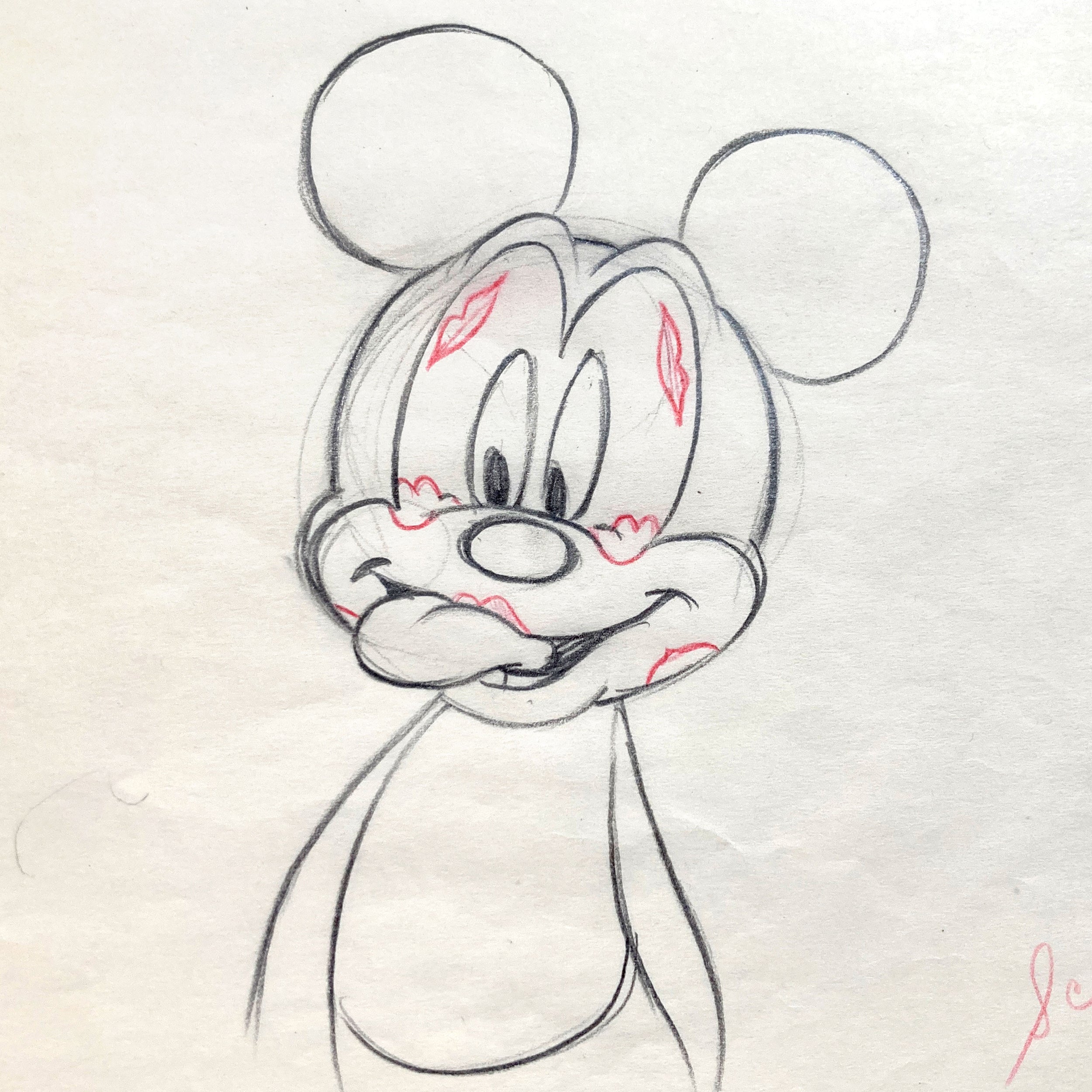 MICKEY MOUSE : Original Animation Drawing (Walt Disney, 1939
