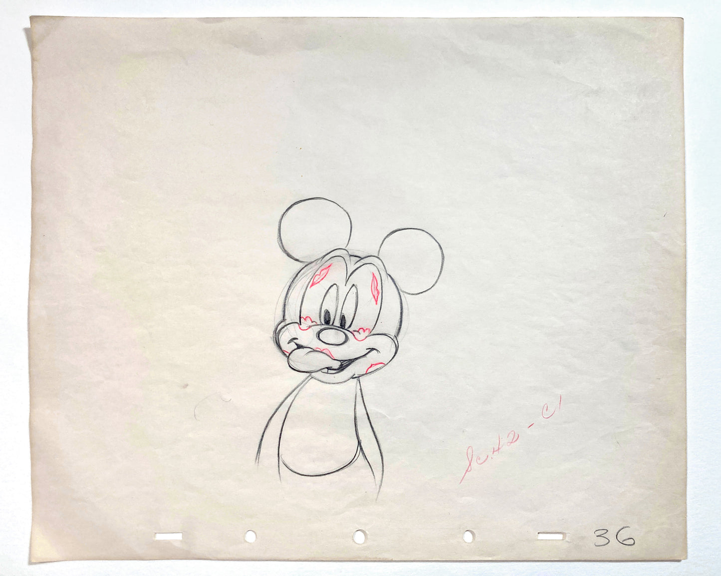 Mickey's Surprise Party : Mickey Mouse Original Animation Drawing (Walt Disney, 1939). For sale on FLIP Gallery