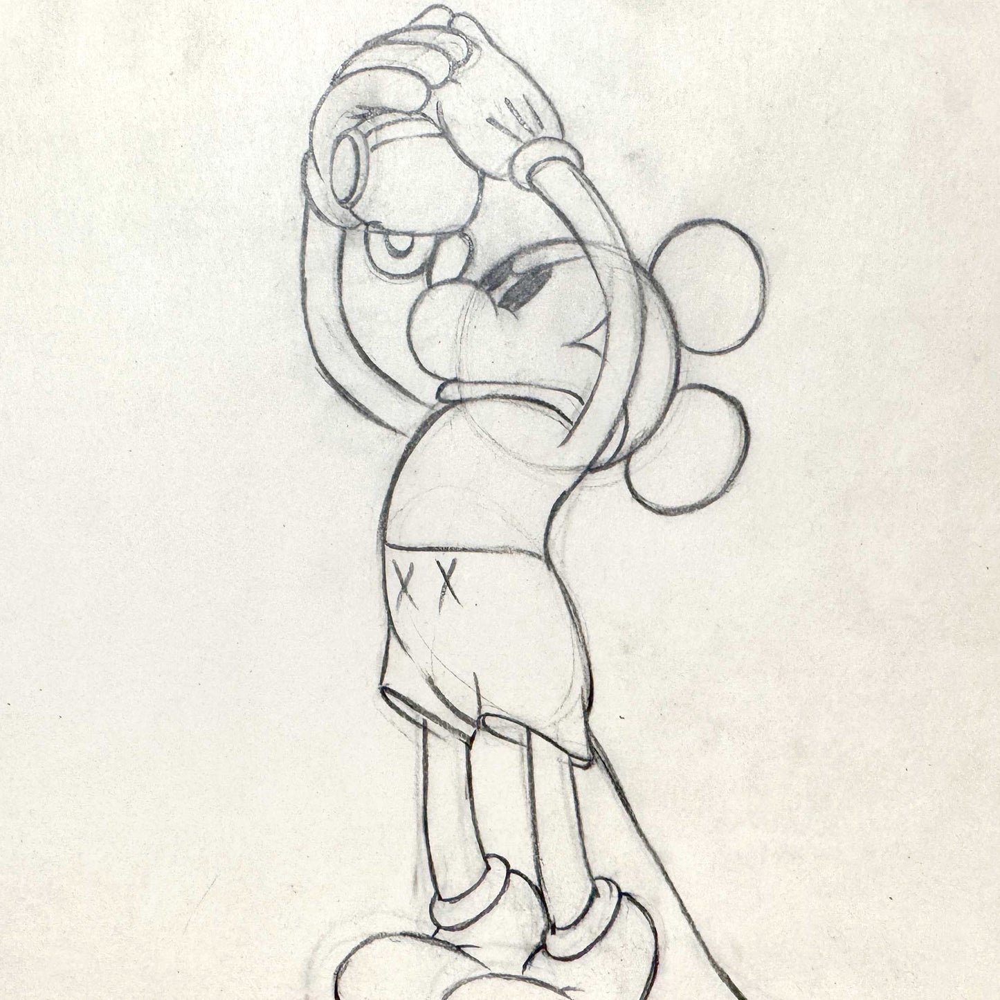Mickey's Rival - Mickey Mouse Original Animation Drawing (Walt Disney, 1936). For sale on FLIP Gallery