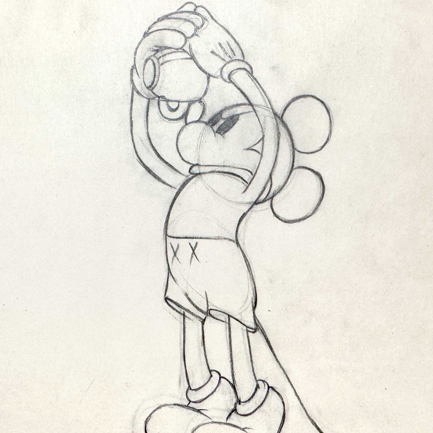 Mickey's Rival - Mickey Mouse Original Animation Drawing (Walt Disney, 1936). For sale on FLIP Gallery