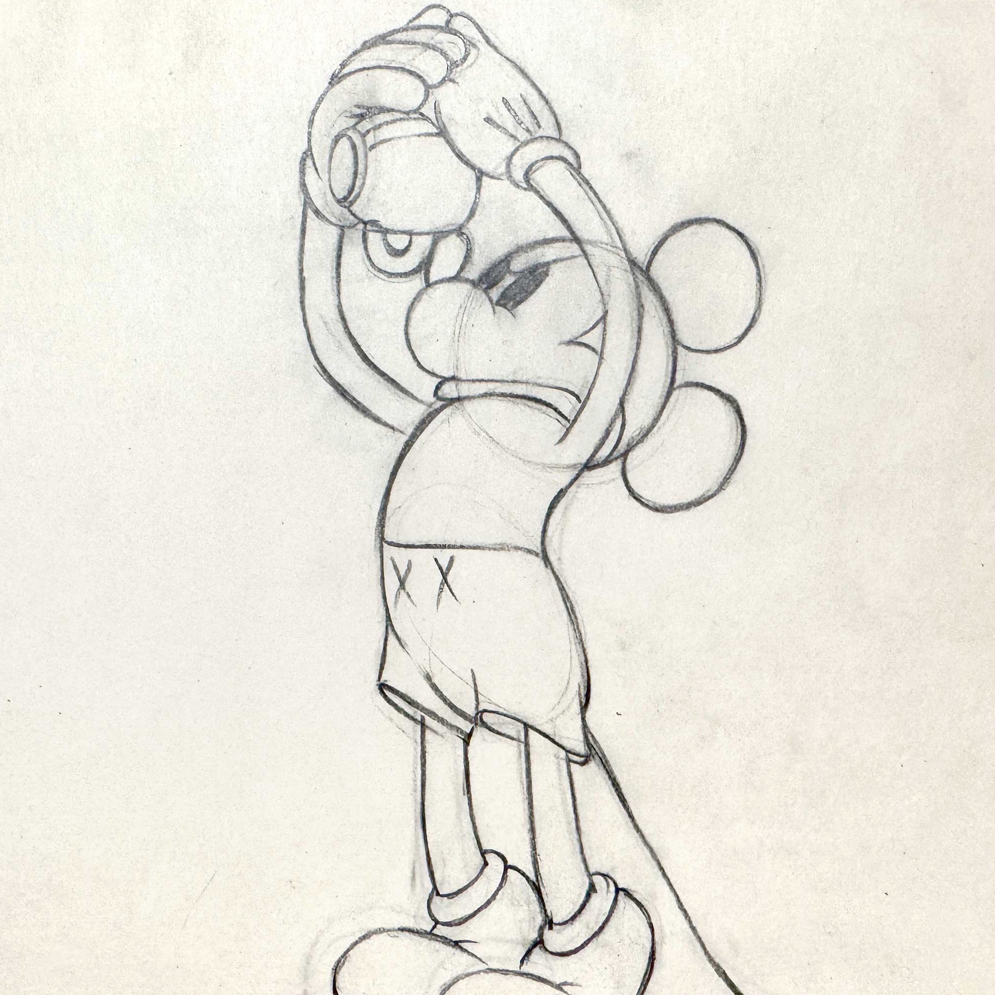 Mickey's Rival - Mickey Mouse Original Animation Drawing (Walt Disney, 1936). For sale on FLIP Gallery