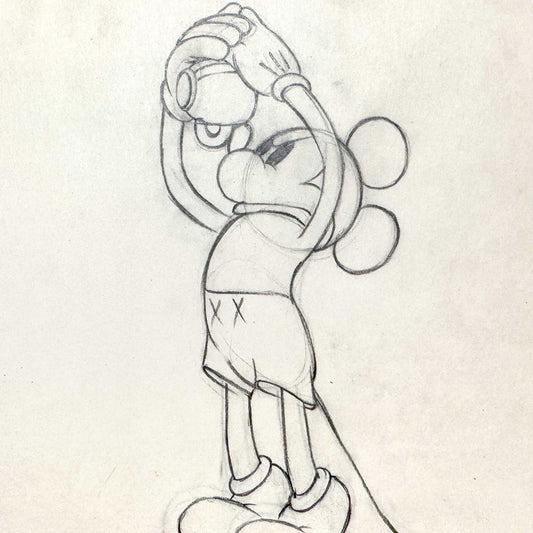Mickey's Rival - Mickey Mouse Original Animation Drawing (Walt Disney, 1936). For sale on FLIP Gallery