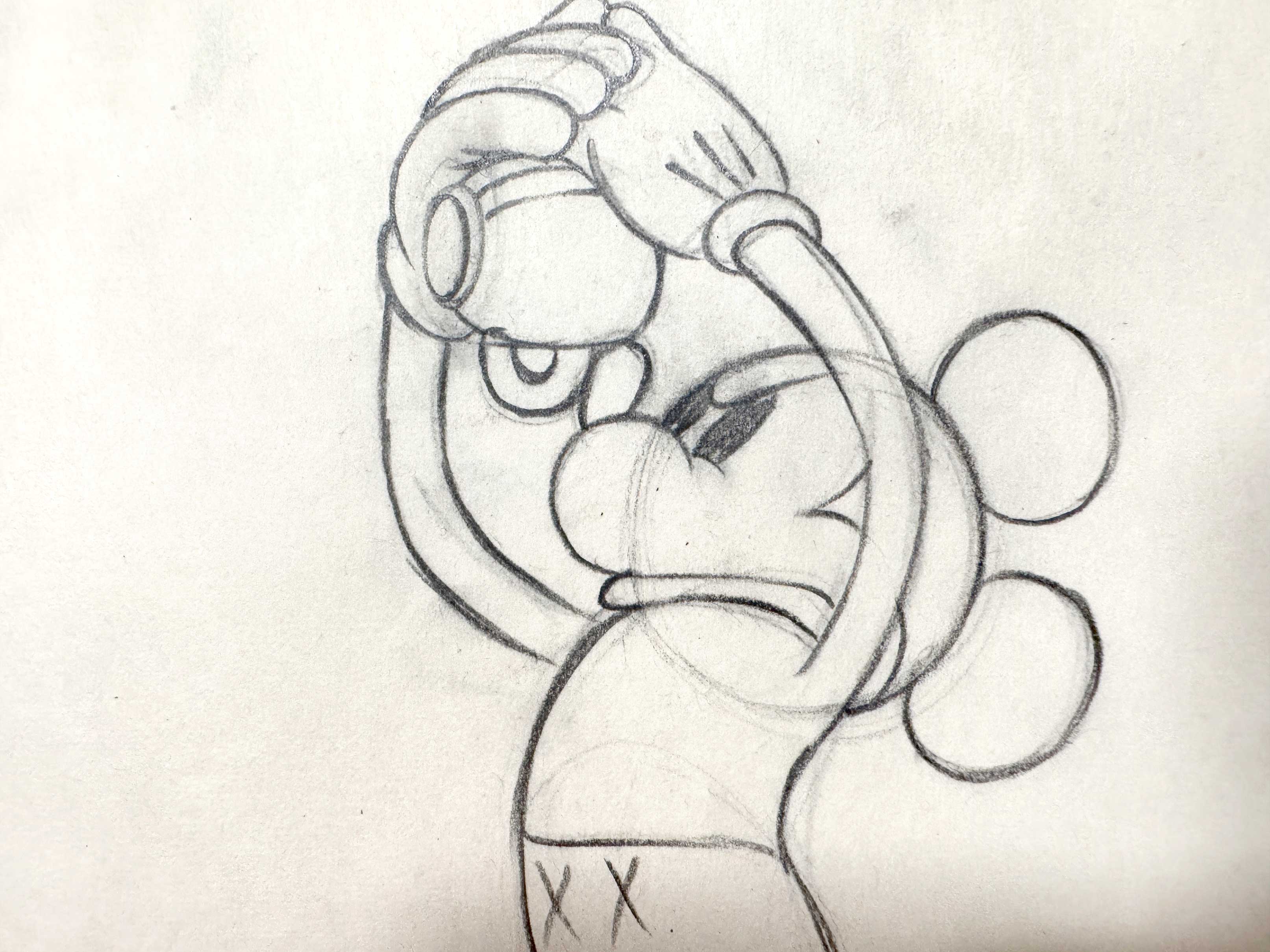 MICKEY MOUSE : Original Animation Drawing (Walt Disney, 1936