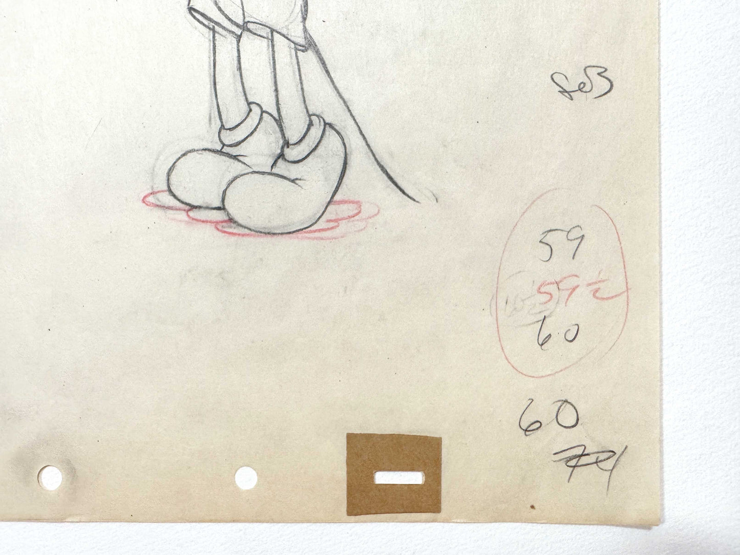 Mickey's Rival - Mickey Mouse Original Animation Drawing (Walt Disney, 1936). For sale on FLIP Gallery