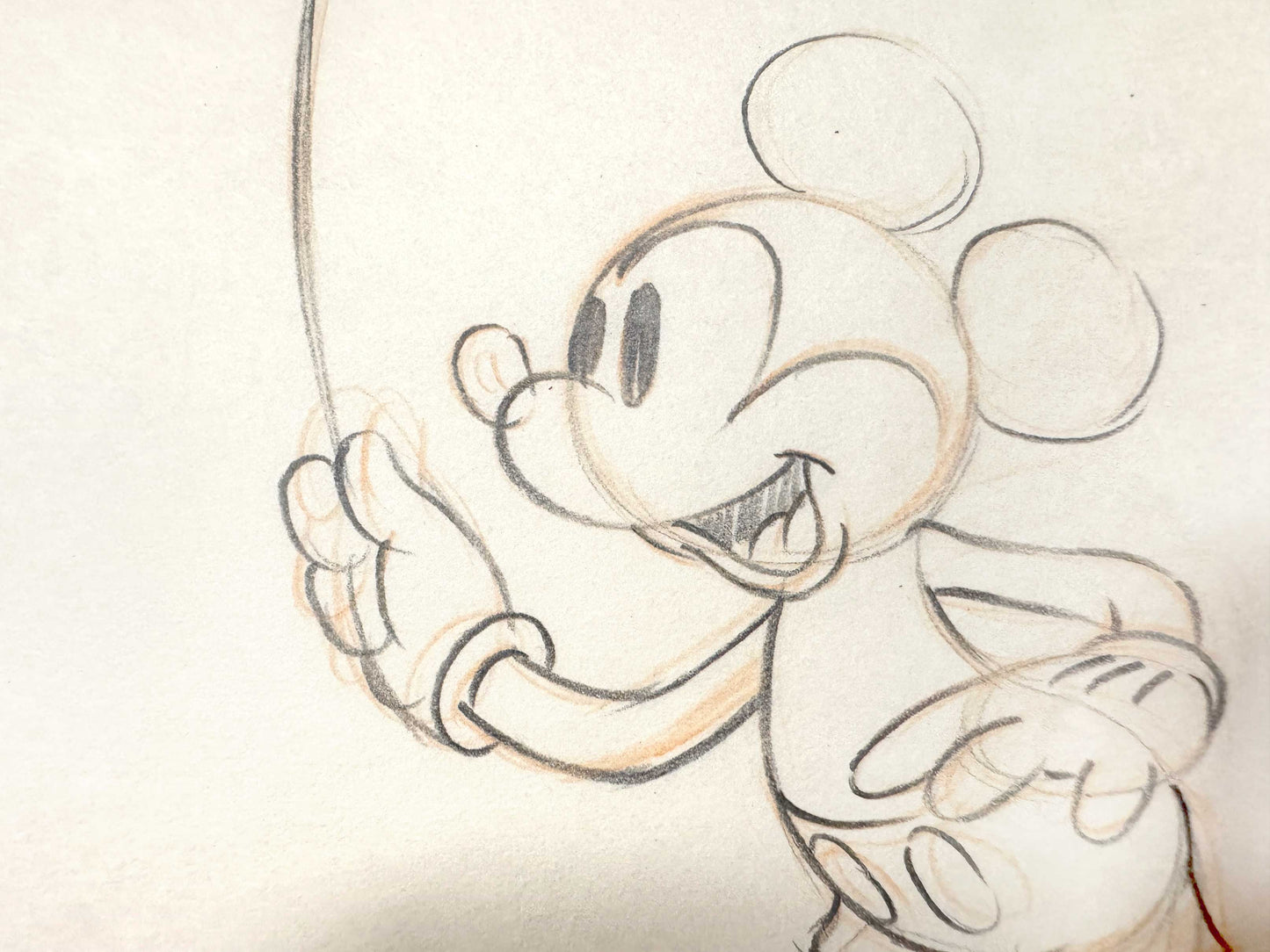 Mickey's Parrot - Mickey Mouse Original Animation Publicity Art Drawing (Walt Disney, c. 1938/1940s). For sale on FLIP Gallery