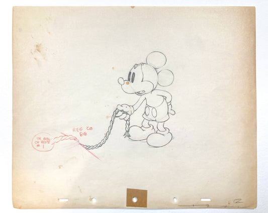 Society Dog Show : Original Production Used Mickey Mouse Animation Drawing (Walt Disney, 1939). For sale on FLIP Gallery