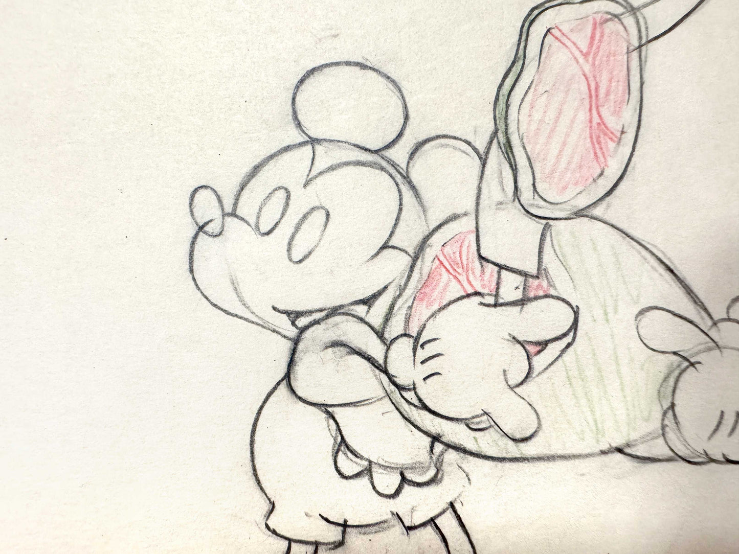 The Whoopee Party - Mickey Mouse Original Animation Production Drawing (Walt Disney, 1932). For sale on FLIP Gallery