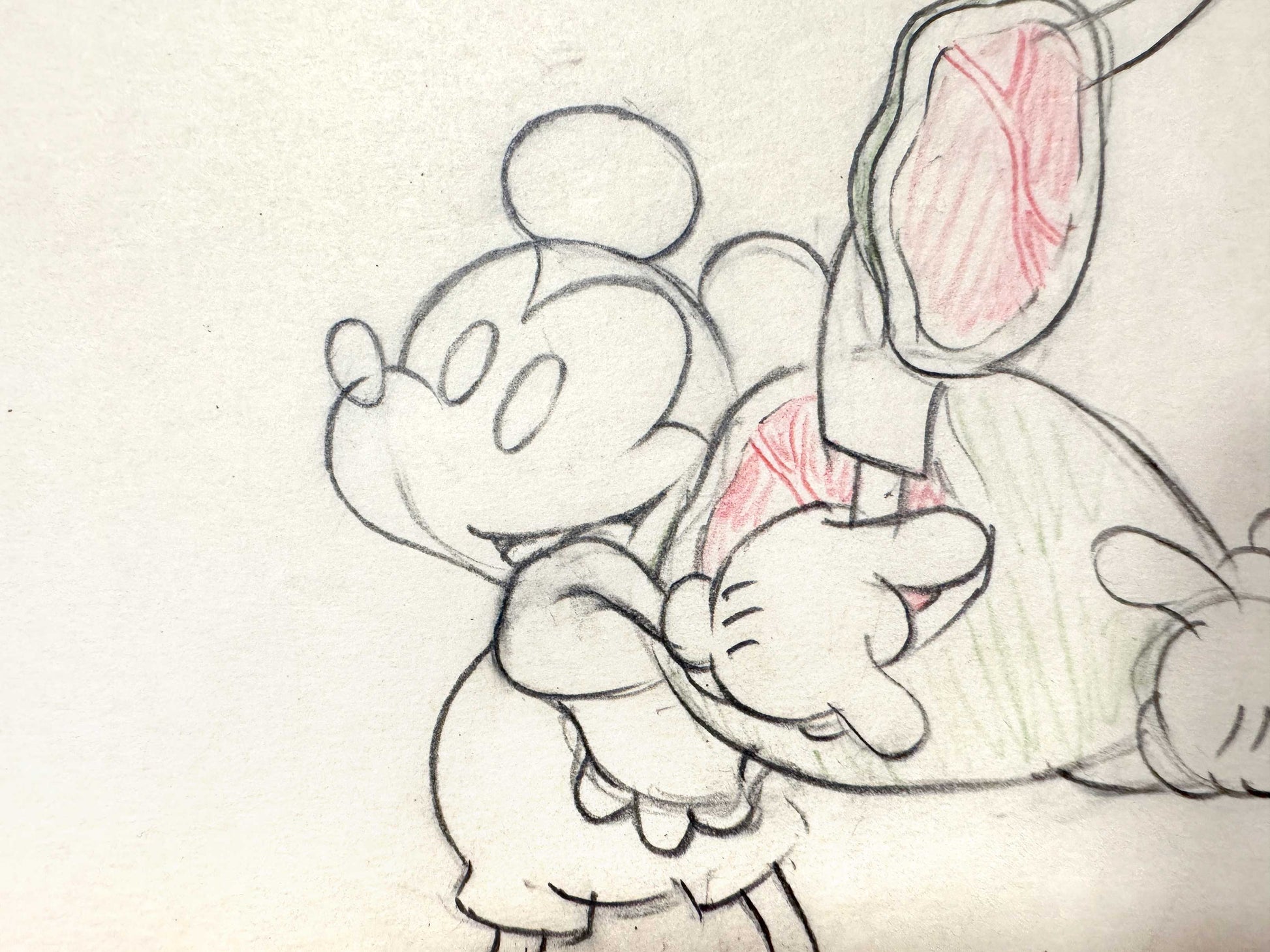 The Whoopee Party - Mickey Mouse Original Animation Production Drawing (Walt Disney, 1932). For sale on FLIP Gallery