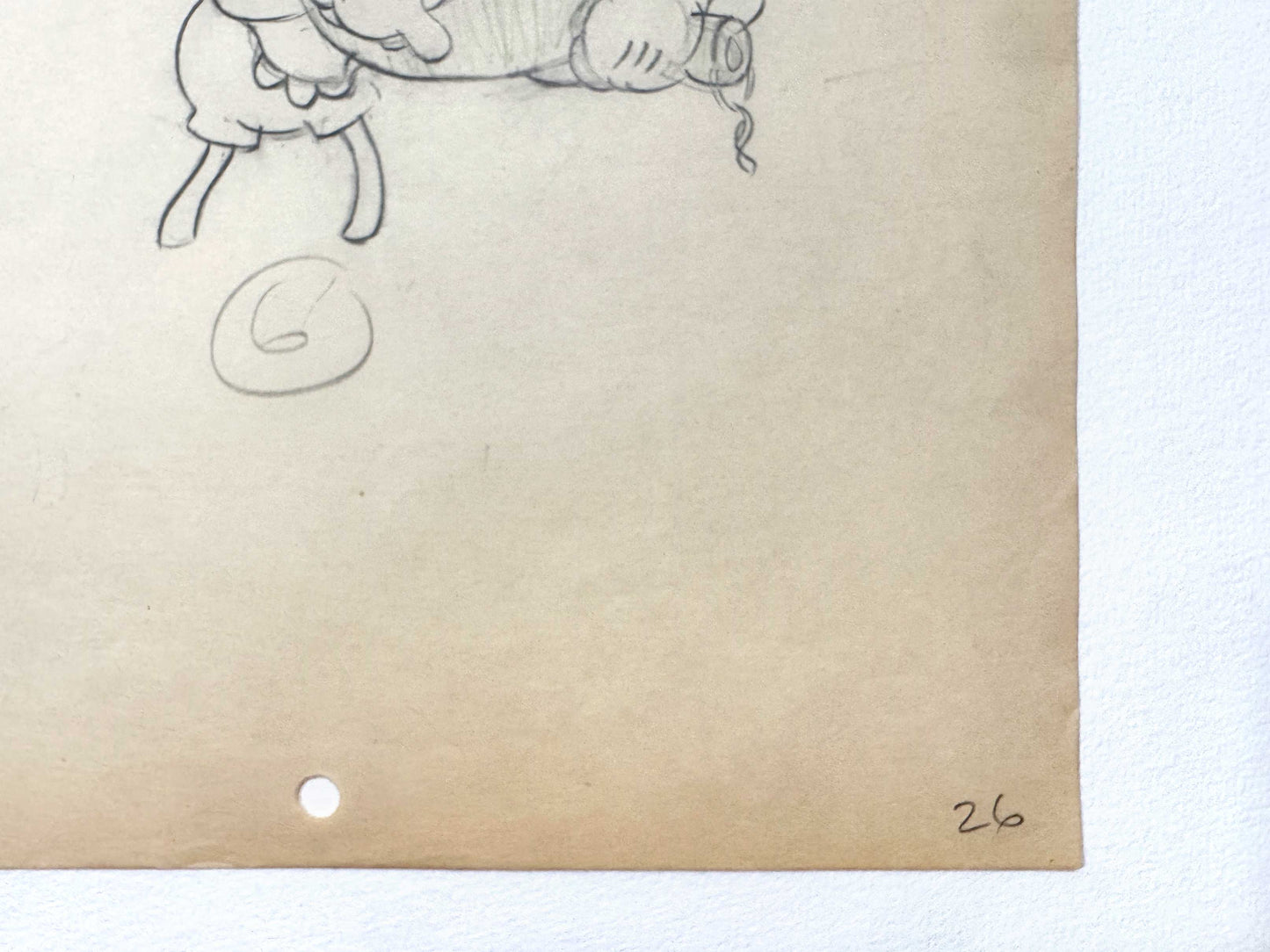 The Whoopee Party - Mickey Mouse Original Animation Production Drawing (Walt Disney, 1932). For sale on FLIP Gallery