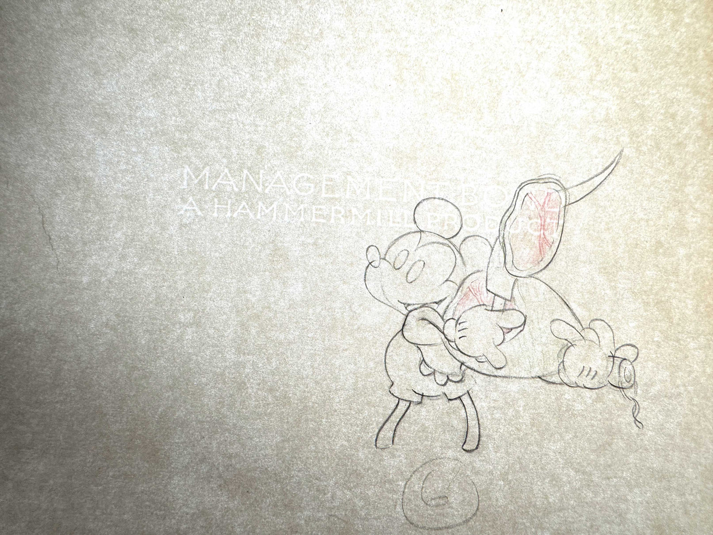 The Whoopee Party - Mickey Mouse Original Animation Production Drawing (Walt Disney, 1932). For sale on FLIP Gallery