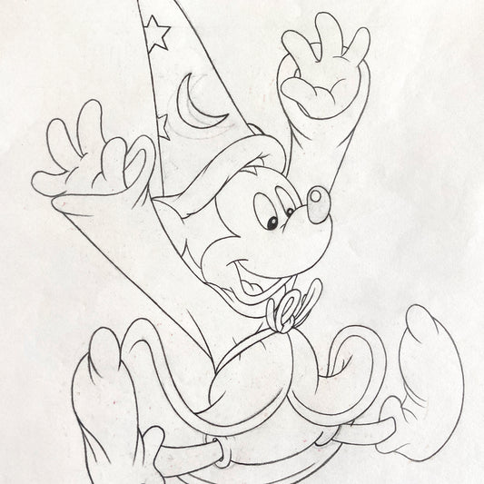 Walt Disney Home Video : Mickey Mouse Commercial Original Production Drawing (Walt Disney, 1985). For sale on FLIP Gallery