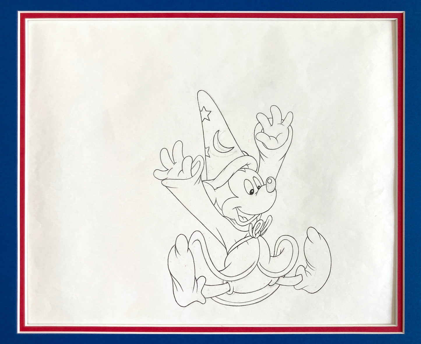 Walt Disney Home Video : Mickey Mouse Commercial Original Production Drawing (Walt Disney, 1985). For sale on FLIP Gallery