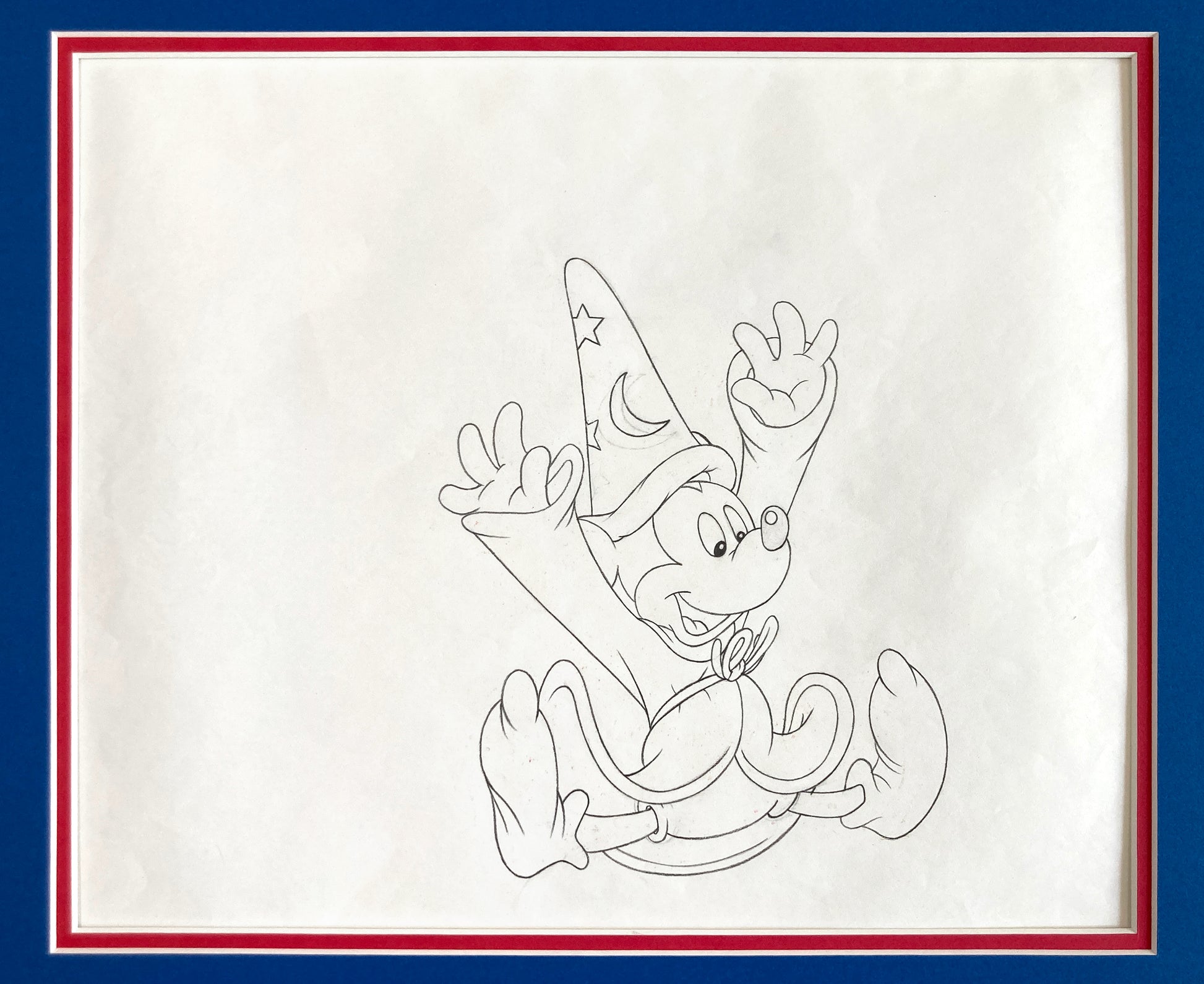 Walt Disney Home Video : Mickey Mouse Commercial Original Production Drawing (Walt Disney, 1985). For sale on FLIP Gallery