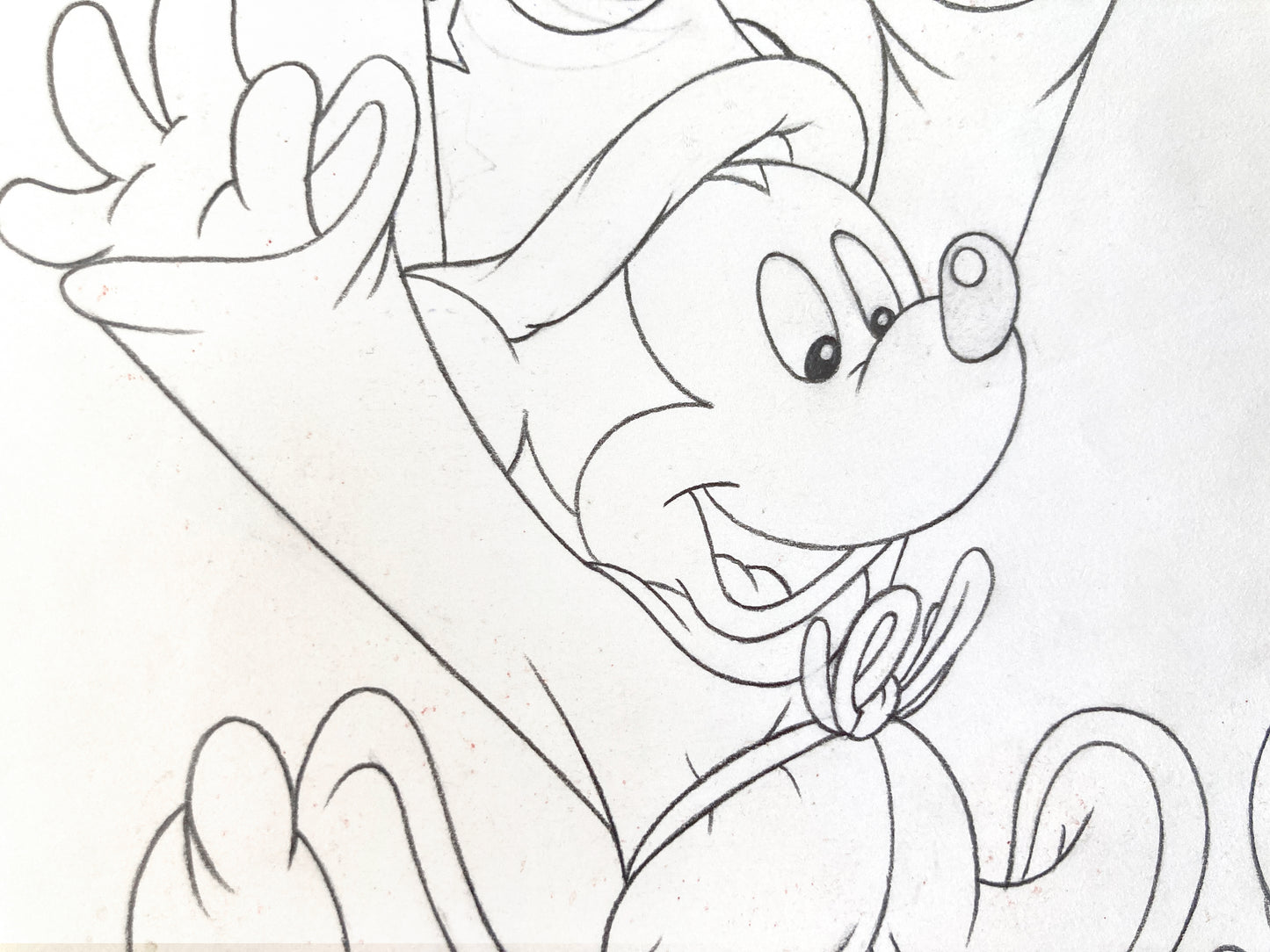 Walt Disney Home Video : Mickey Mouse Commercial Original Production Drawing (Walt Disney, 1985). For sale on FLIP Gallery