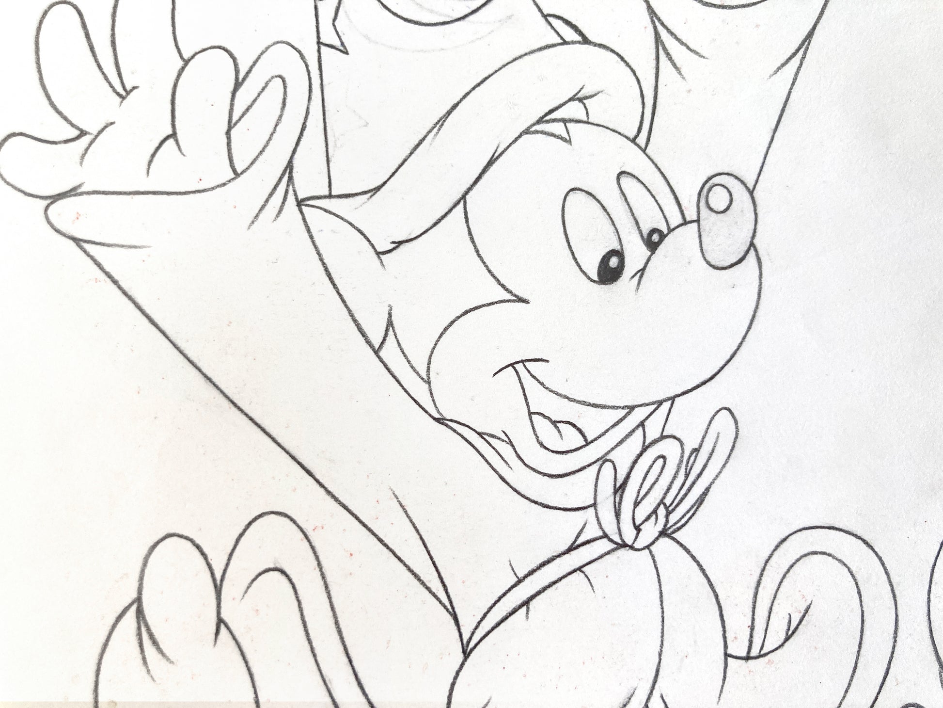 Walt Disney Home Video : Mickey Mouse Commercial Original Production Drawing (Walt Disney, 1985). For sale on FLIP Gallery