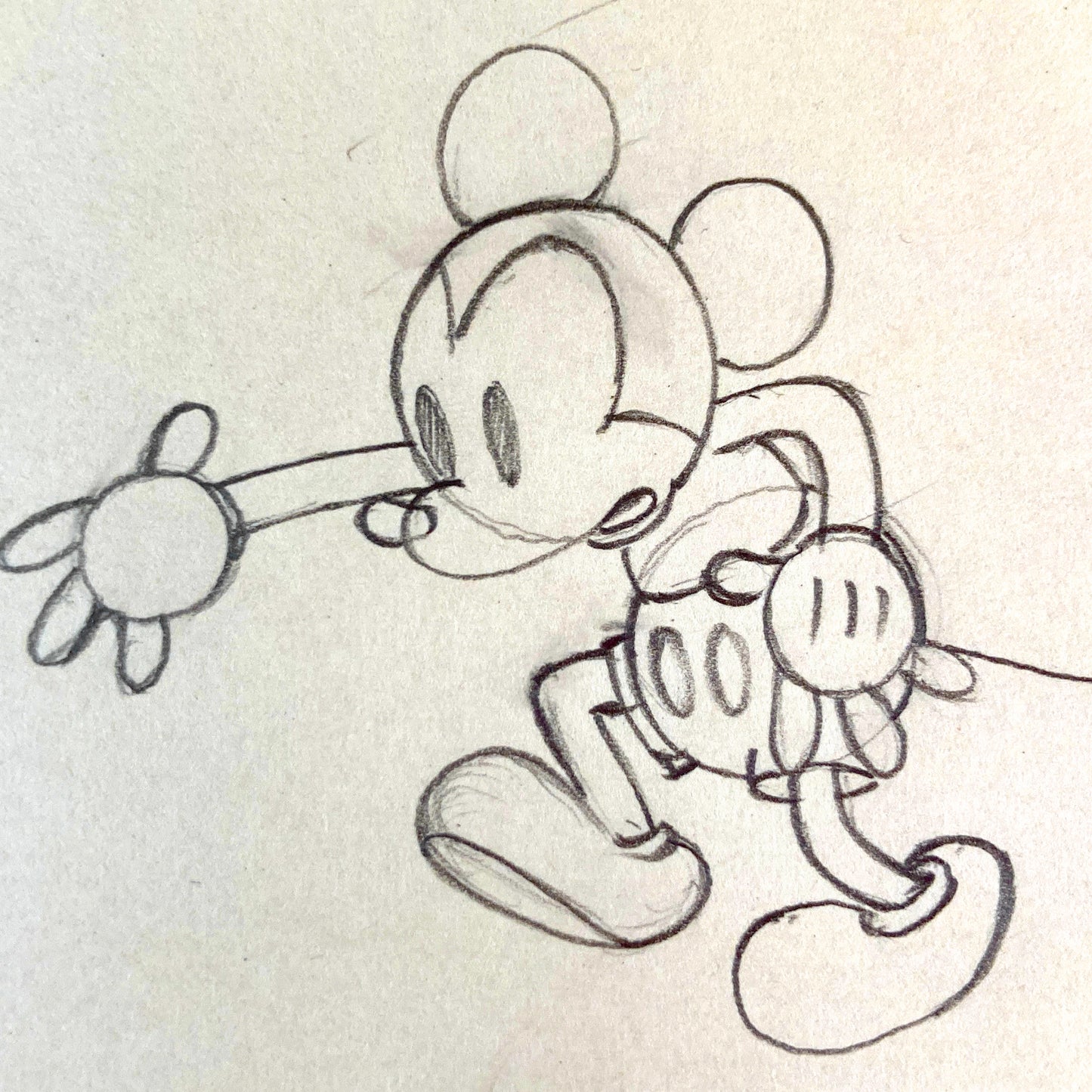 Shanghaied : Mickey Mouse Original Animation Production Drawing (Walt Disney, 1934). For sale on FLIP Gallery
