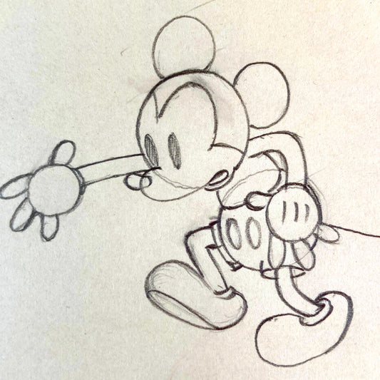 Shanghaied : Mickey Mouse Original Animation Production Drawing (Walt Disney, 1934). For sale on FLIP Gallery