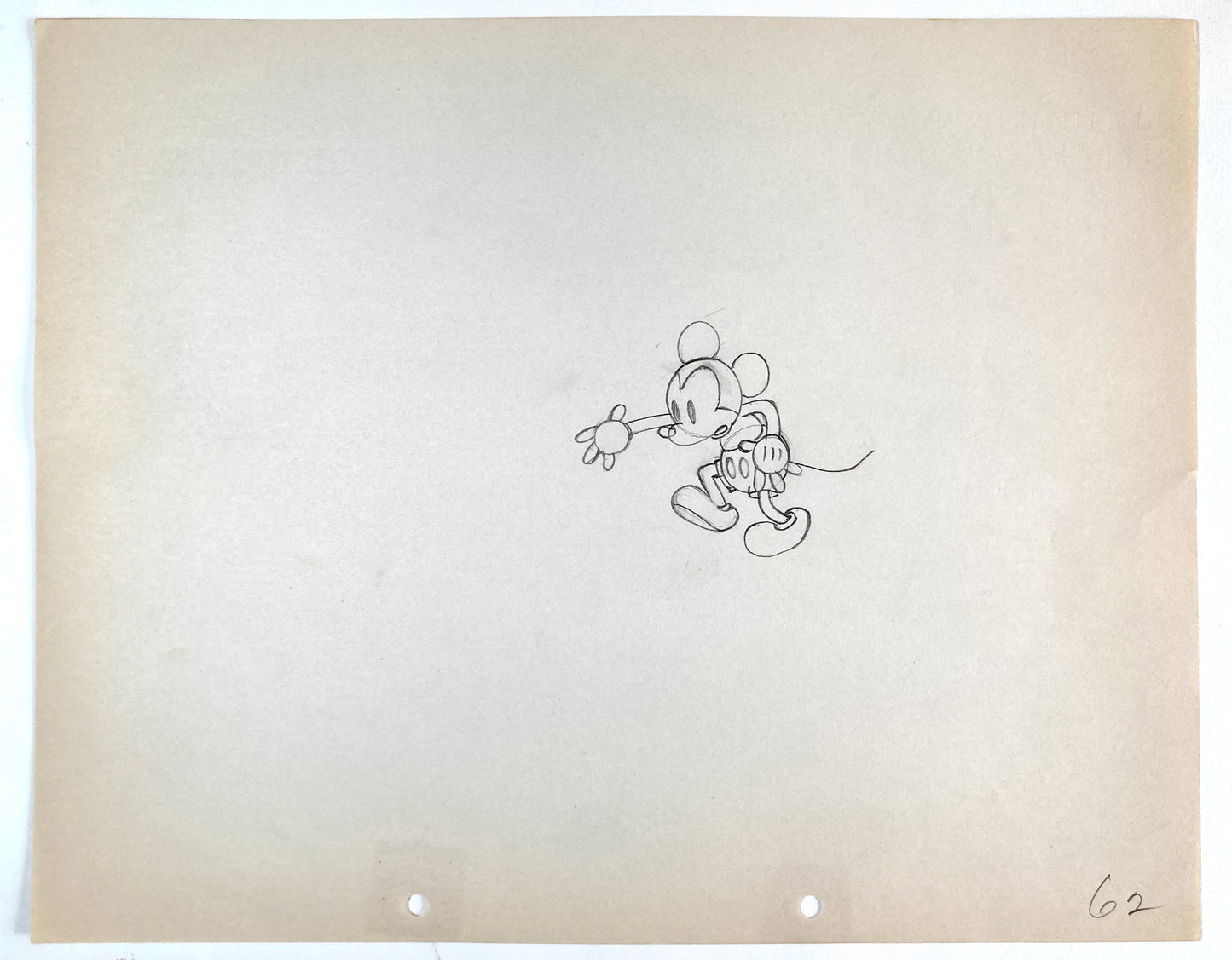Shanghaied : Mickey Mouse Original Animation Production Drawing (Walt Disney, 1934). For sale on FLIP Gallery