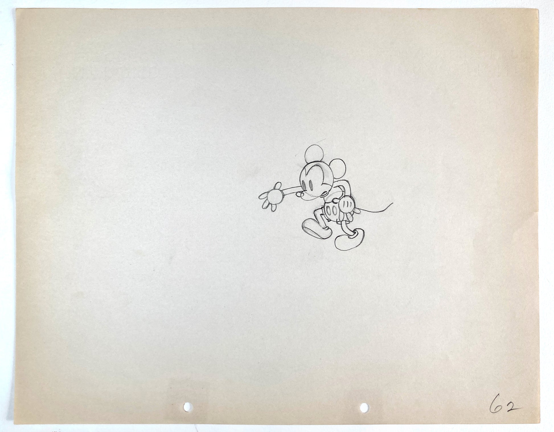 Shanghaied : Mickey Mouse Original Animation Production Drawing (Walt Disney, 1934). For sale on FLIP Gallery