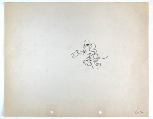Shanghaied : Mickey Mouse Original Animation Production Drawing (Walt Disney, 1934). For sale on FLIP Gallery