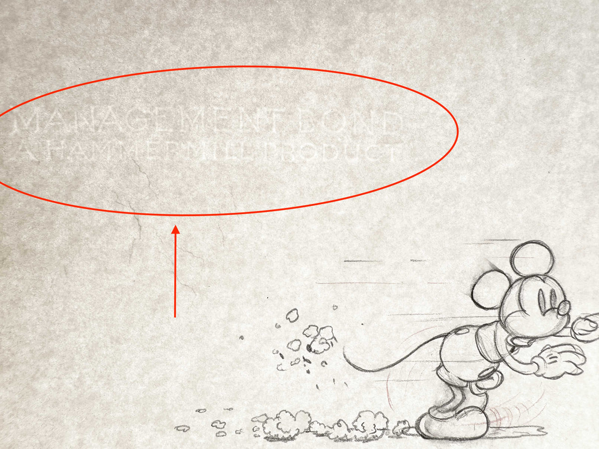 Mickey's Garden - Mickey Mouse and Giant Stag Beetle Original Vintage Animation Art Drawing - Group of 2 (Walt Disney, 1935). For sale on FLIP Gallery