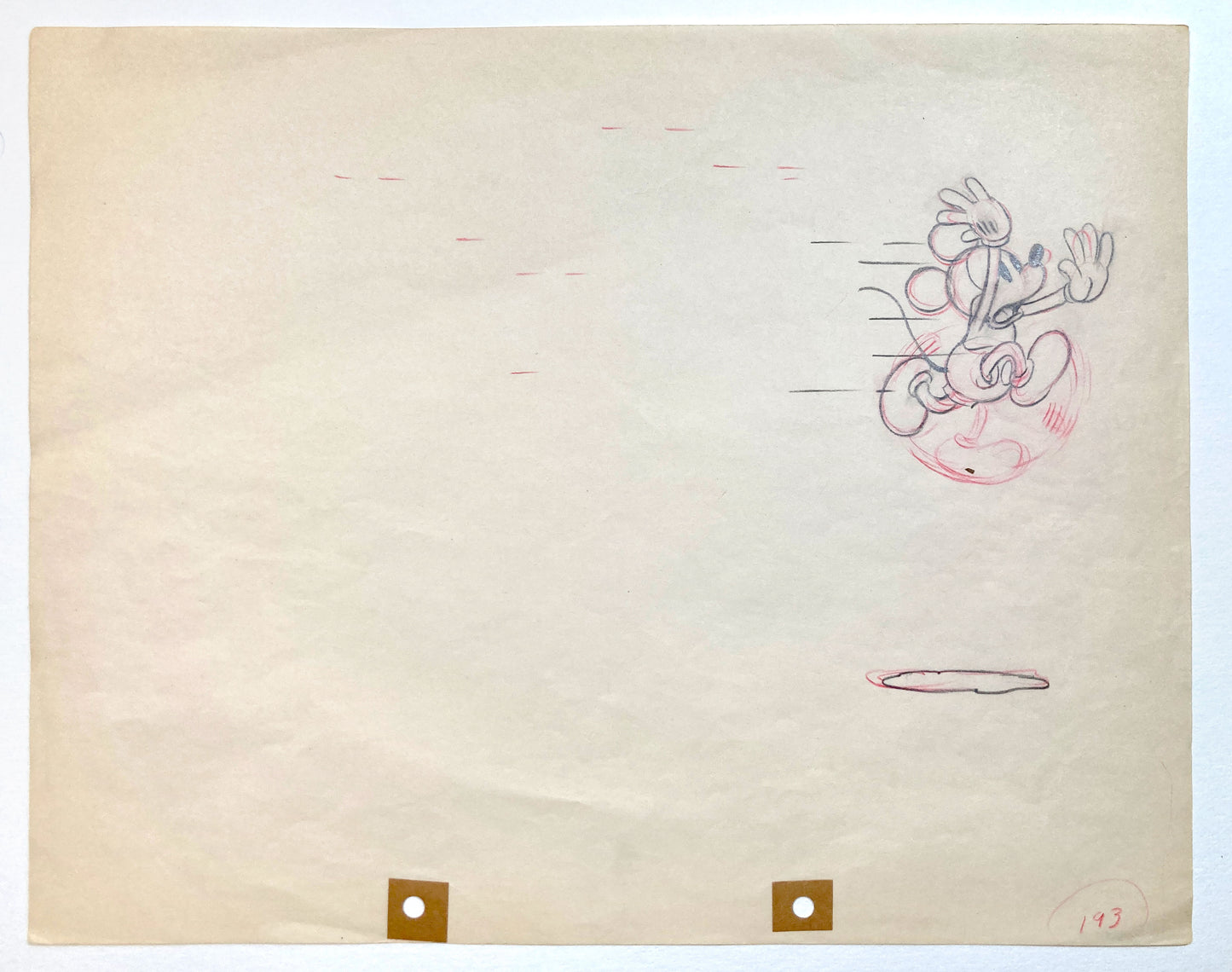 Mickey's Garden : Mickey Mouse Original Production Drawings Group of 2 (Walt Disney, 1935). For sale on FLIP Gallery