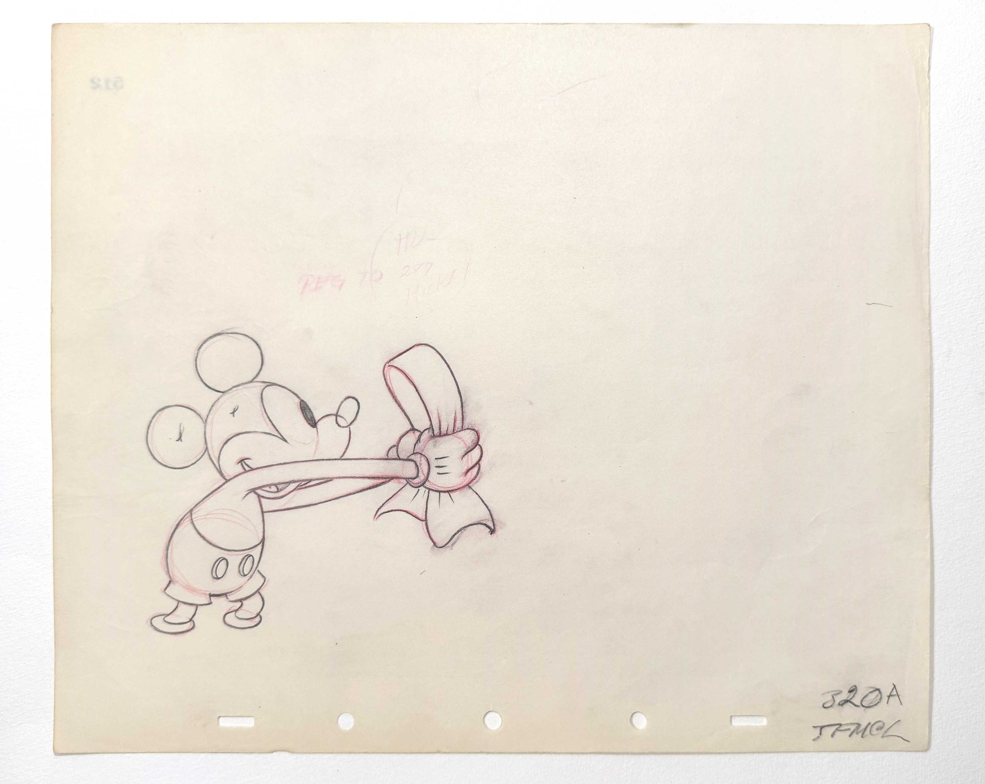 Society Dog Show : Mickey Mouse and Pluto Pair of Animation Drawings (Walt Disney, 1939). For sale on FLIP Gallery