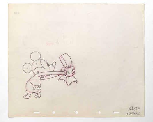 Society Dog Show : Mickey Mouse and Pluto Pair of Animation Drawings (Walt Disney, 1939). For sale on FLIP Gallery